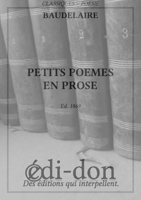 Petits poèmes en prose - cover