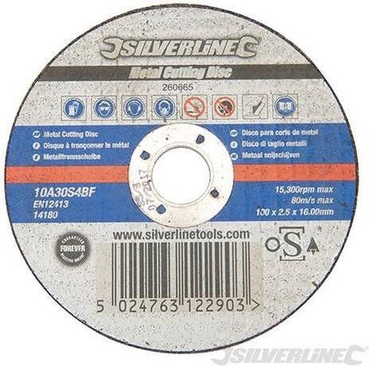 Silverline Metaal snijschijven OSA label
