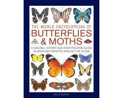 Omslag van The World Encyclopedia of Butterflies Moths A Natural History and Identification Guide to Over 565 Varieties Around the Globe