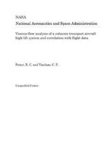 Viscous-Flow Analysis of a Subsonic Transport Aircraft High-Lift System and Correlation with Flight Data