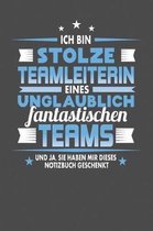 Ich Bin Stolze Teamleiterin Eines Unglaublich Fantastischen Teams - Und Ja, Sie Haben Mir Dieses Notizbuch Geschenkt