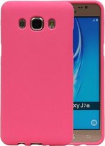 Roze Zand TPU back case cover hoesje voor Samsung Galaxy J7 2016