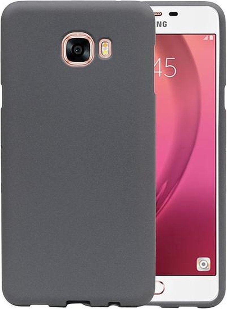 Grijs Zand TPU back case cover hoesje voor Samsung Galaxy C7