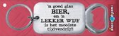 sleutelhanger/opener goed glas bier