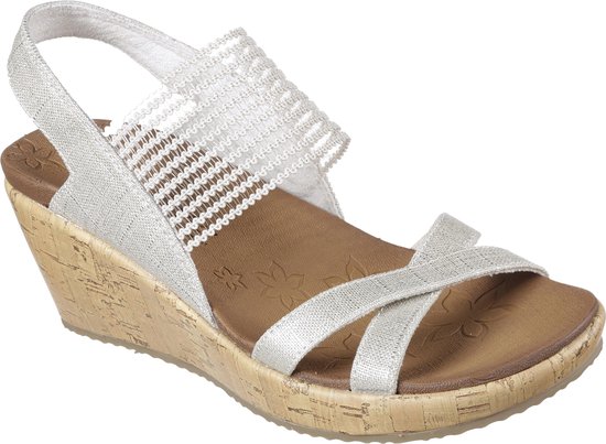 Skechers Beverlee - High Tea Sandalen Vrouwen - Natural-38