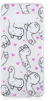 Shop4 - Samsung Galaxy S10 Hoesje - Zachte Back Case Alpaca Transparant