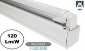 Complete LED TL Montagebalk 120cm, 18W, 2160LM (High Lumen), 4000K Neutraal Wit, IP20, Incl. 1x led buis