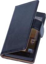 MP Case PU Leder Zwart Huawei Ascend G6 Book/Wallet Case/Cover Hoesje