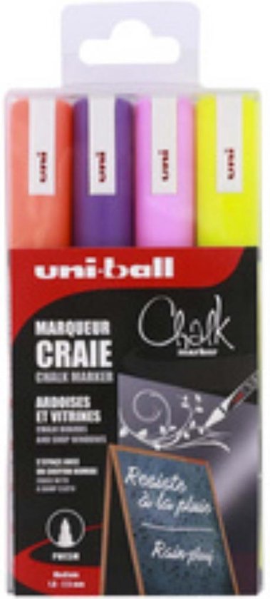 Uni Chalk marker set PWE5M/4 BL