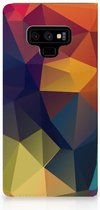 Samsung Galaxy Note 9 Standcase Hoesje Design Polygon Color