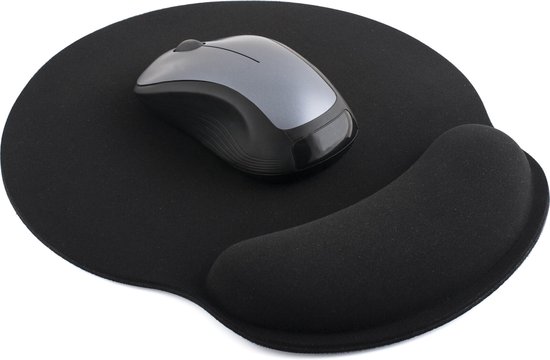 Tapis de souris repose-poignet ergonomique noir