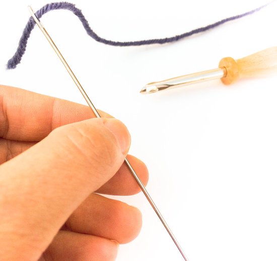 afschaffen Oost Timor Herkenning Houten Verstelbare Punch Naald voor dik garen - Punch Needle embroidery  naald waarmee... | bol.com
