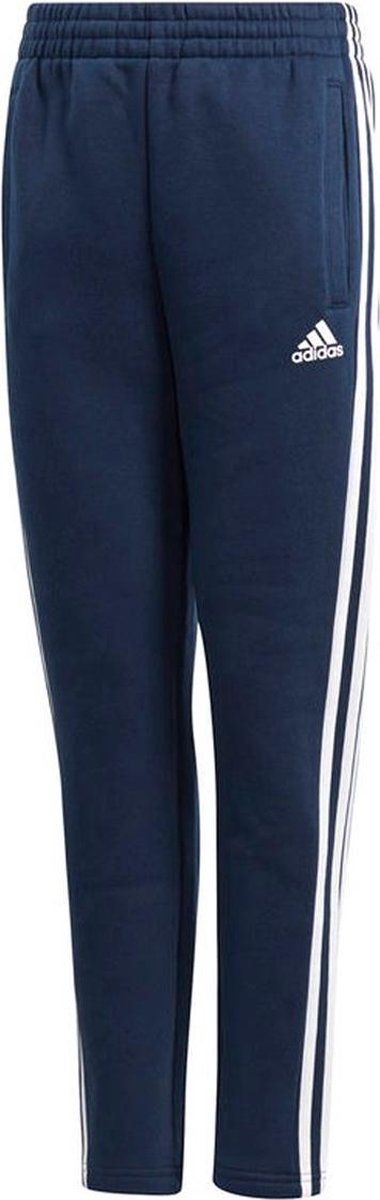 adidas Young Boys 3 Stripes BR Pant Fleece Broek 140 Blauw bol