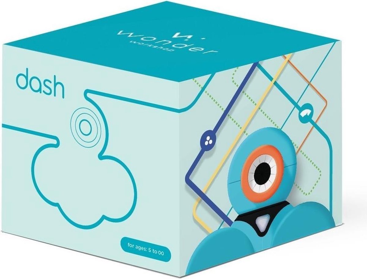 Wonder Workshop Dash Robot Wonder Pack – Programmeerrobot Voor Kids 6+, Met Launcher, Sketch Kit En Gripper – Gratis Apps Voor IOS/Android