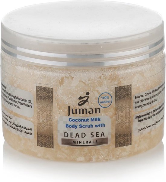 Juman body scrub met Kokosmelk en Dode zee zout / 100% bol.com