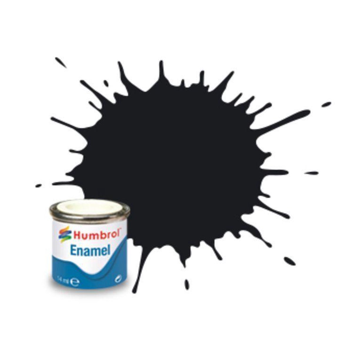 Humbrol Emailleverf Mat - 14 ml - No. 33 Black