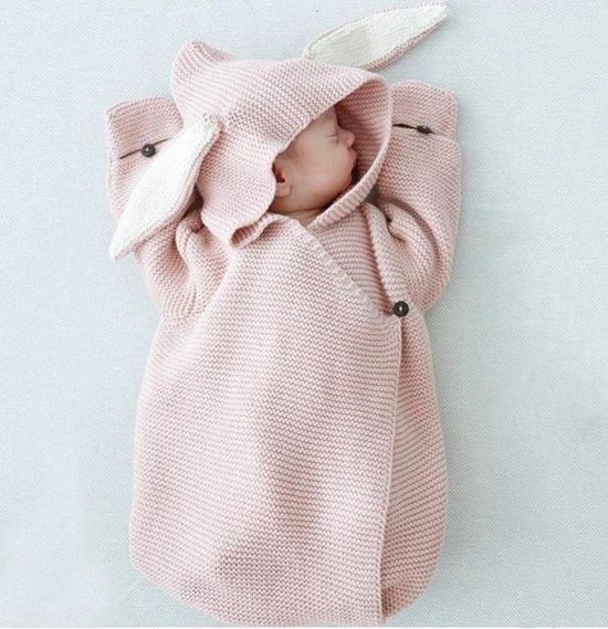 Wikkeldeken roze | baby | babykamer | 0-3 maanden | konijn | deken | | roze | bol.com