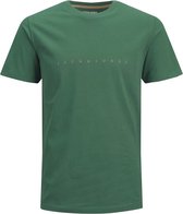 Jack & Jones T-shirt Font Logo Trekking Green - maat 2xl