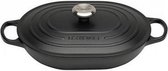 Le Creuset Gietijzeren "Oblong" Mat Zwart 31 cm 3,4l