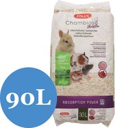 Zolux hennepvezel fresh pioenroos en aalbes geur - 90 liter