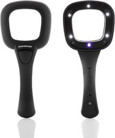 InnovaGoods Ultraviolet en LED vergrootglas 3X - Vergrootglas met verlichting - Leesbril - Leesglas