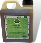 Neemolie 1 liter - Biologische Neem olie - Koudgeperst - Azadirachta indica - Gerecyclede Verpakking