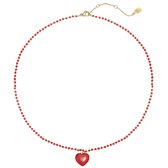 Yehwang - rode ketting Adorable - ketting valentijn - Cadeautje voor Vrouw – Liefdes Verrassing - Valentijn Geschenkset