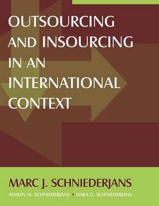 Outsourcing and Insourcing in an International Context - cover