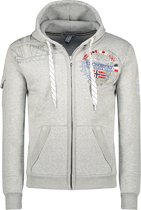 Geographical Norway Vest Capuchon Grijs Fudicael - M