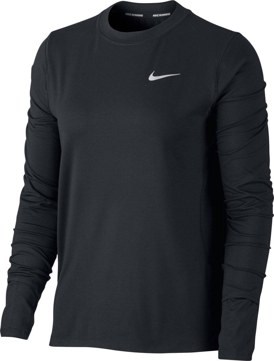 Nike Dri-FIT Element Crew Sporttrui Dames Zwart