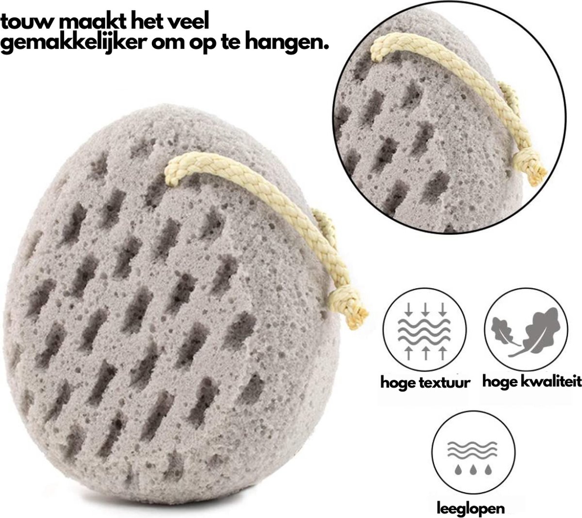 COMBES Badspons Loofah Spons Accessoires Badkamer Body Scrubber
