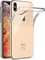 iPhone XS Max Hoesje Transparant - Siliconen Back Cover  Apple iPhone Xs Max - Doorzichtig
