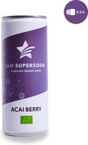 I am Supersoda Acai Berry 12x0,25L - 100% biologische frisdrank - laag in suikers - laag in calorieën/kcal