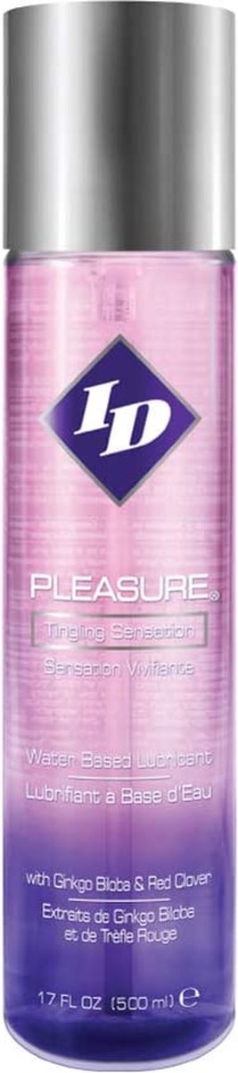 Goedkoopste ID Pleasure - Glijmiddel op Waterbasis - Met tintelend gevoel - 500 ml