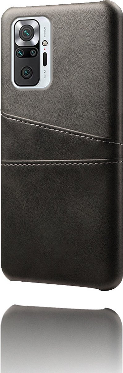 Backcover met Opbergvakjes + PMMA Screenprotector voor Xiaomi Redmi Note 10 Pro _ Zwart