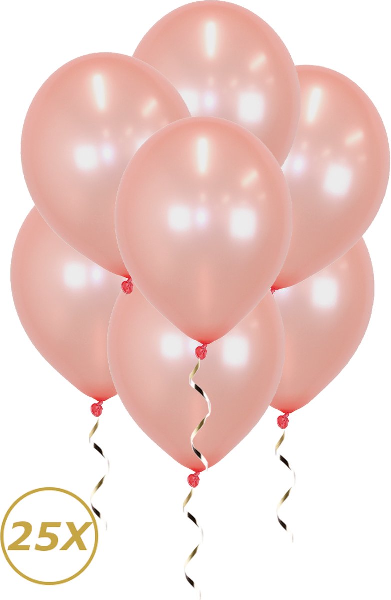 Rose gouden Helium Ballonnen 2024 Verjaardag Versiering Feest Versiering Ballon Metallic Rose goud Luxe Decoratie