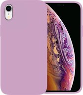 Ceezs geschikt voor Apple iPhone Xr hoesje siliconen Paars