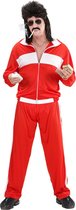 Widmann - Aso & Biker & New Kids Kostuum - Fout Rood New Kids Retro Trainingspak - Man - rood - XXL - Carnavalskleding - Verkleedkleding