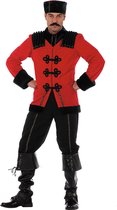 Wilbers - Landen Thema Kostuum - Russische Kozak De Luxe - Man - rood - Maat 60 - Carnavalskleding - Verkleedkleding