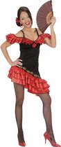 Spaans & Mexicaans Kostuum | Senorita Hot Flamenco Danser Kostuum Vrouw | Large | Carnaval kostuum | Verkleedkleding