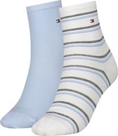 Tommy Hilfiger  Lage Sok 2-Pack Island Stripe Dames Sokken - Maat 39-42