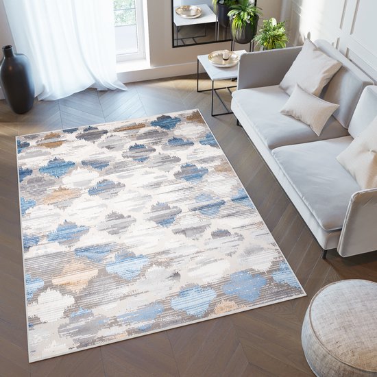 Tapiso Valley Vloerkleed Grijs Licht Woonkamer Vintage Tapijt Maat