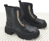 ZIPPER BOOTS - BLACK - MAAT 36