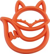 ITZY RITZY chew crew™ -Silicone Bijtring Oranje Vos