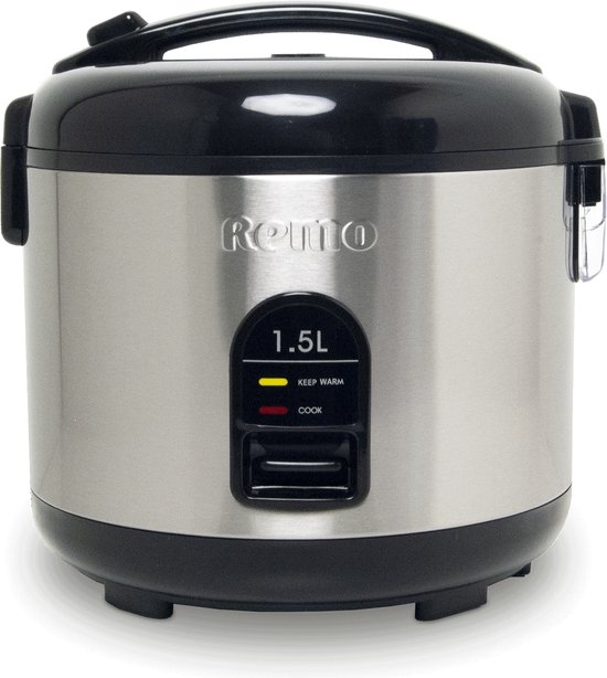 Kleine rijstkoker groente koker van Remo 1,5 liter goed voor 6 porties rijst.