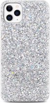 iPhone 11 Pro hoesje - iPhone hoesjes - Apple hoesje - Glitter - Zilver - Backcover - Able & Borret