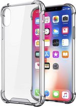 Crystal Backcase Transparant Shockproof Hoesje iPhone XS - Telefoonhoesje - Smartphonehoesje - Zonder Screen Protector