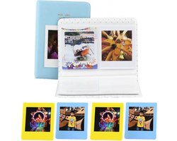 Instax Square 5-in-1 Fotoalbum Accessoire set | 64-vaks Fotoalbum + 4 Fotolijstjes | Geschikt voor (o.a.): SQ1, SQ6, SQ10, SQ20 | Fotoboek Foto Album Fotoslinger