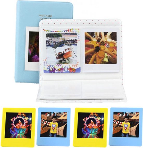 decaan Betuttelen Onderdrukken Instax Square 5-in-1 Fotoalbum Accessoire set | 64-vaks Fotoalbum + 4  Fotolijstjes |... | bol.com