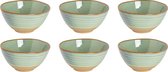 Palmer Schaal Dublin 15 cm 75 cl Groen Stoneware 6 stuk(s)